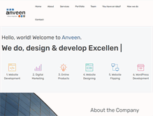 Tablet Screenshot of anveen.com